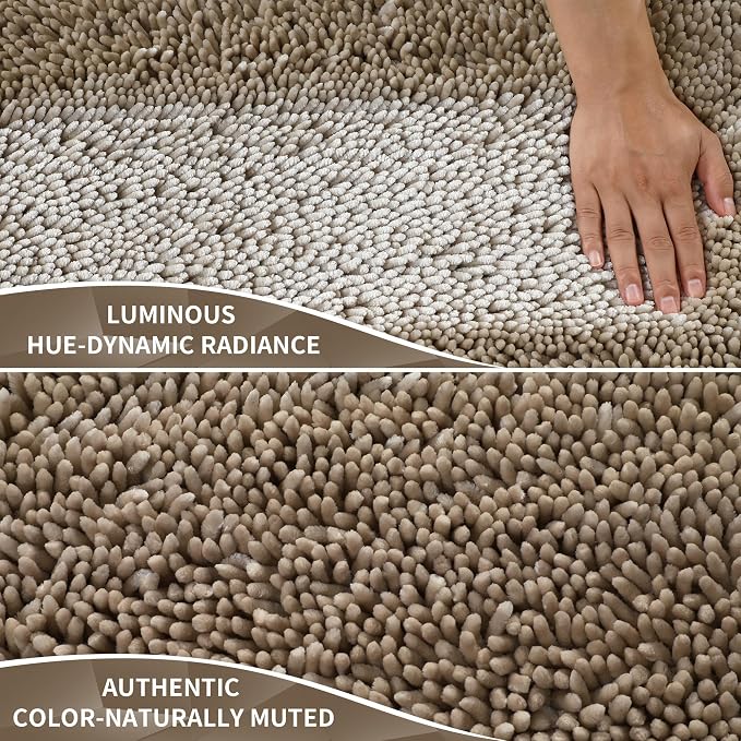 Yimobra Long Bathroom Rugs Runner 60x24 Inch, Extra Thick Soft Absorbent - Image 2