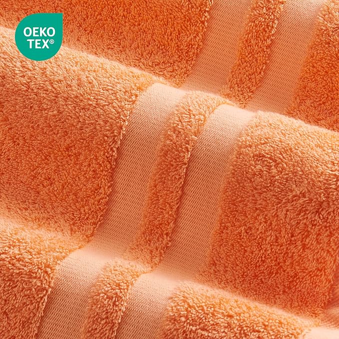 Premium 6 Piece Towel Set, 2 Bath Towel, 2 Hand Towels, 2 Washcloths, 100% - Image 3