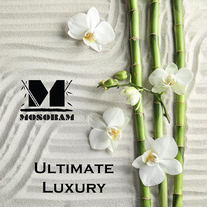 Mosobam Luxury Turkish Set of 2 Bath Towels 30X58 White 700 GSM Bamboo Viscose - Image 9