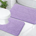 OLANLY Bathroom Rugs Sets 2 Piece, Soft Absorbent Chenille Bath Mats and by OLANLY