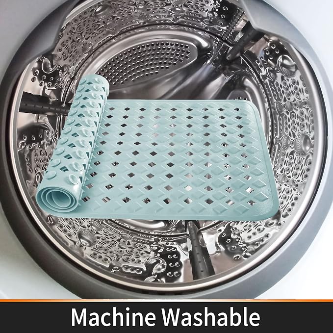 Yimobra Non Slip Bath Mat, Super Strong Suction Cups, 34.5"x15.5"Long Tub Mat - Image 6