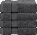 American Soft Linen Salem Washcloth Sets, 4 Piece Luxury 600 GSM 100% Cotton by AmericanSoftLinen