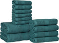 Hillfair 12-Piece 600 GSM Cotton Bath Towel Set by HILLFAIR