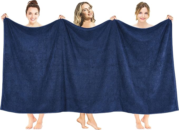 American Soft Linen Oversized Bath Sheet 40x80 Extra Large by AmericanSoftLinen