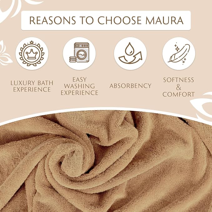 MAURA 6-Pack Premium Turkish Washcloth Set - Image 3
