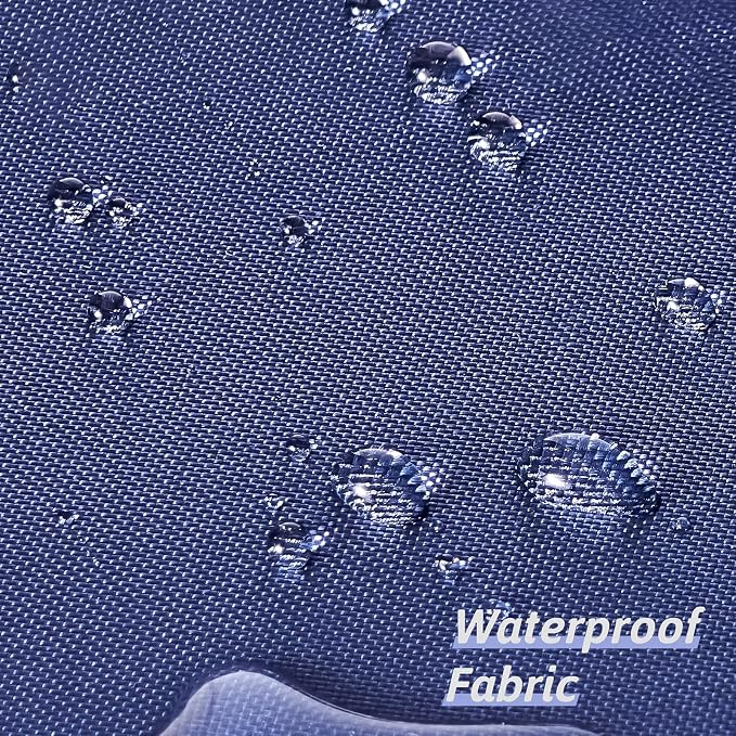 Furlinic Navy Blue Shower Curtain Liner Fabric Waterproof Shower Stall Curtains - Image 2