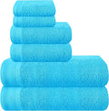 Ultra Soft 6 Pack Cotton Towel Set, Contains 2 Bath Towels 28x55 inch, 2 Hand by Unknown