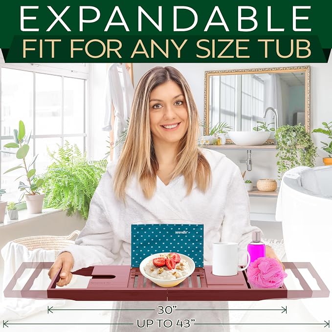 SereneLife Bathtub Tray - Image 5
