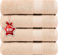 Ample Decor Hand Towel 18 X 28 Inch Pack of 4, 600 GSM, 100% Cotton, Oeko Tex by AmpleDecor