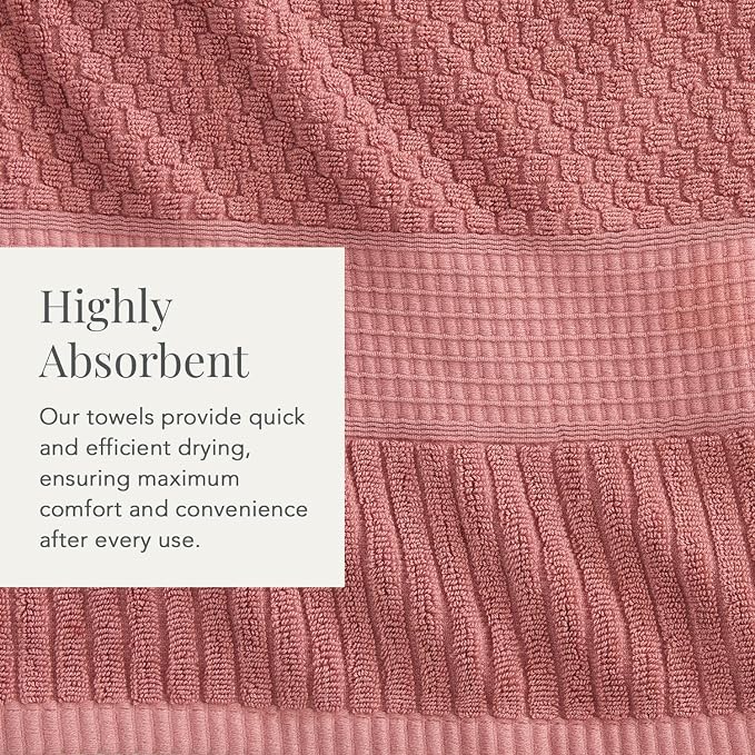 NY Loft 100% Cotton Hand Towel 6 Pack Hand Towel Set | Super Soft & Absorbent - Image 7