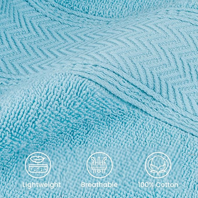 HILLFAIR 600 GSM- 40 x 80 Inches- 100% Cotton 2 Pc XXL Oversized Bath Towel - Image 6