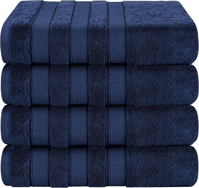American Soft Linen Salem 100% Cotton Turkish 4 Piece Bath Towels by AmericanSoftLinen