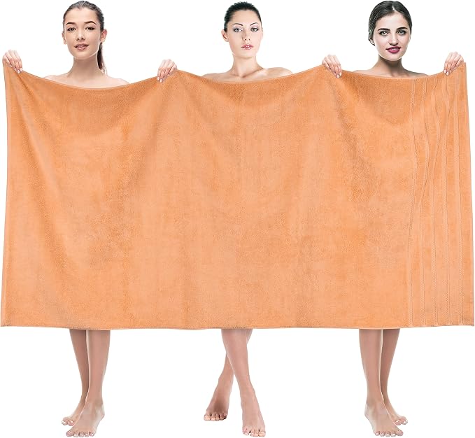 American Soft Linen 35x70 Jumbo Large Bath Towels, 600 GSM 100% Cotton Turkish by AmericanSoftLinen