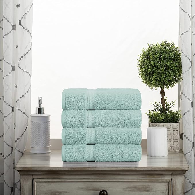BLUENILEMILLS BNM Egyptian Cotton 4-Piece Towel Set, Includes 4 Hand Towels - Image 3