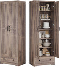 70" Tall Storage Cabinets, Large Wood Storage Pantry Cabinet by Decofy