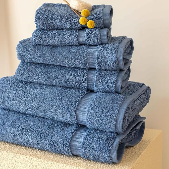 SALBAKOS 100% Turkish Cotton 6-Piece Towel Set | Heirloom Quality Hotel & Spa - Image 4