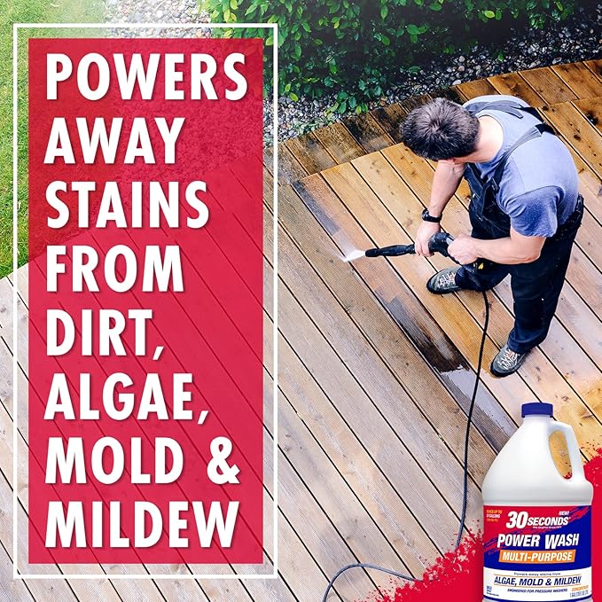 30 SECONDS Pressure Washer Concentrated Cleaner – Power Cleans Stains from Algae - Image 6