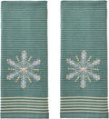 SKL Home Christmas Winter Snowflake Hand Towel Set by SKLHomebySaturdayKnightLtd