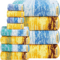 SEMAXE 12-Piece Family Bathroom Towel Set by SEMAXE