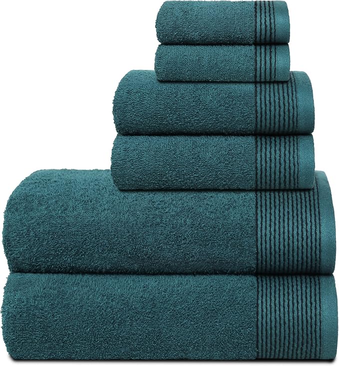 Belizzi Home 100% Cotton Ultra Soft 6 Pack Towel Set, Contains 2 Bath Towels by Unknown