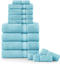 LANE LINEN Luxury Towel Set for Bathroom – 12-Pack 100% Cotton, Zero Twist by LaneLinen
