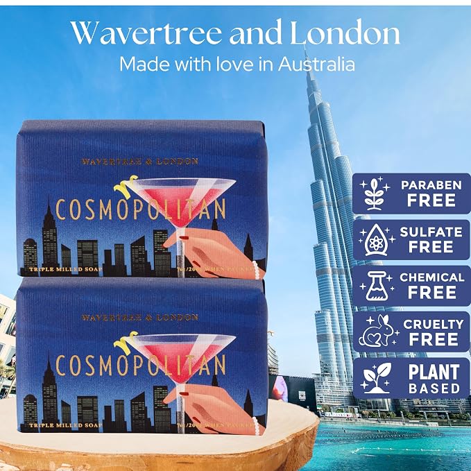 Wavertree & London Cosmopolitan Scented Natural Soap, 7oz Moisturizing French - Image 2
