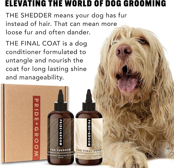 Pride and Groom The Shedder Box Set – Deshedding Dog Shampoo & Conditioner - Image 5