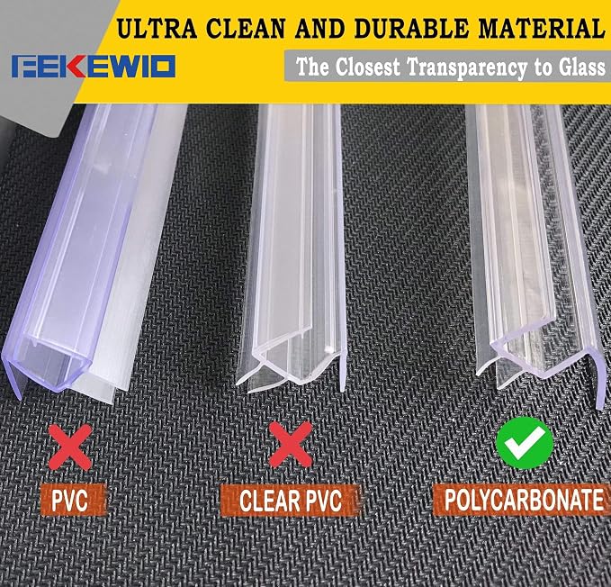 Shower Door Bottom Seal Strip 36 inch Frameless Shower Sweep - Image 6