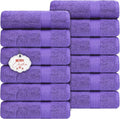 Ample Decor Hand Towel 18 X 28 Inch Pack of 12 600 GSM 100% Cotton, Oeko Tex by AmpleDecor
