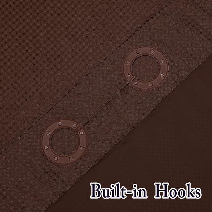 Gibelle No Hook Waffle Weave Shower Curtain - Image 6