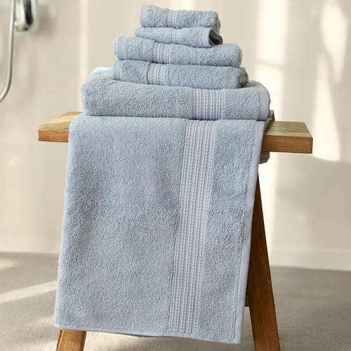 100% Turkish Cotton Towel Set of 6 by VivaMaison