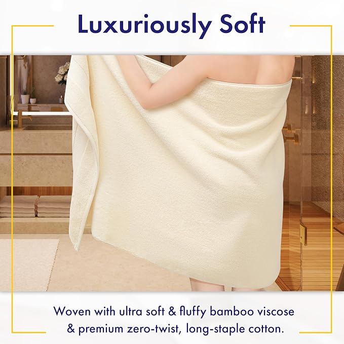 Ultra Soft & Plush Viscose from Bamboo Bath Towels - Image 2