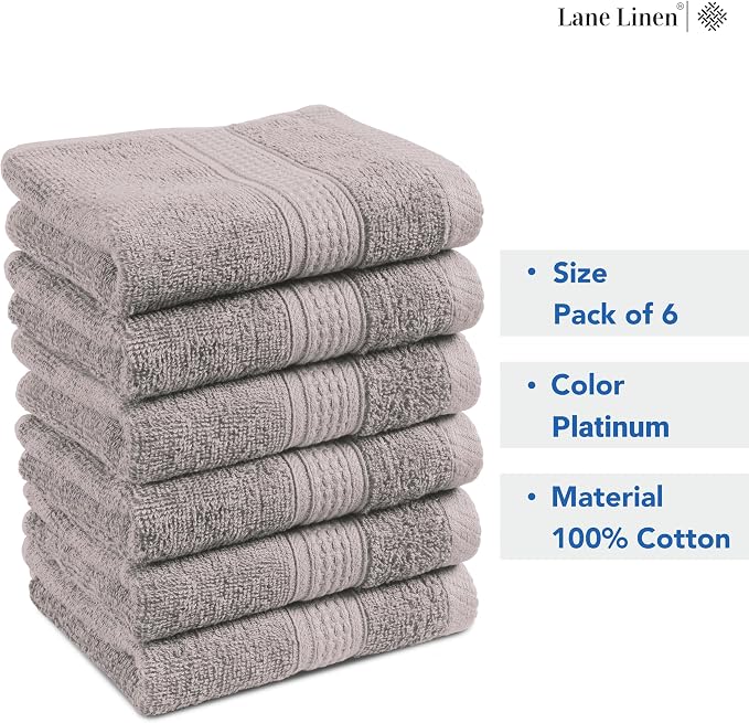 LANE LINEN Hand Towel Set of 6 PC - Image 7