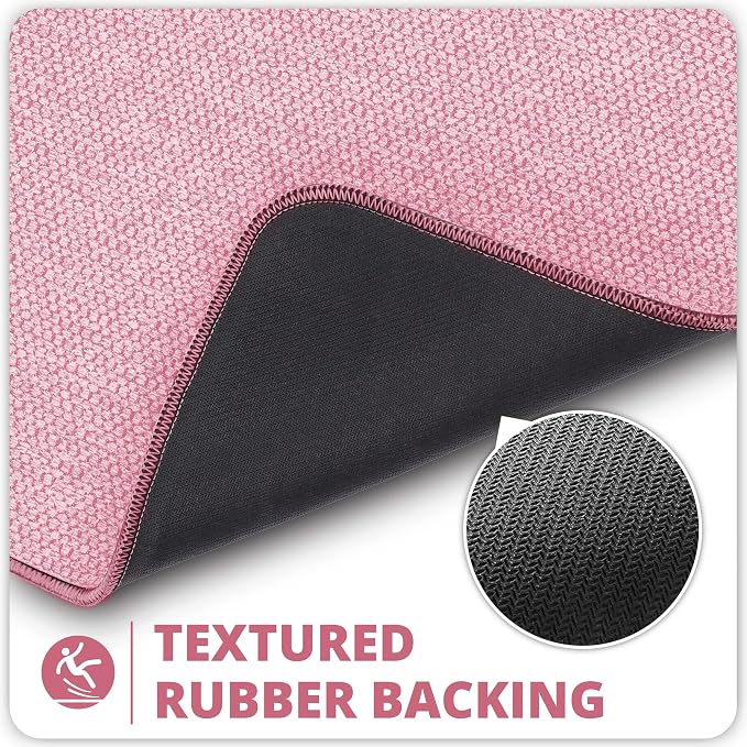 Bathroom Rugs Set 2 Pieces, Thin Bathroom Mats, Toilet Rugs, Quick Dry - Image 4