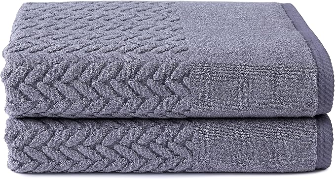 Texere 100% Organic Cotton Jacquard 650 GSM Premium Bath Towel Sets by TexereSilk