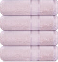 Casa Lino Blush Pink Bath Towels Set of 4 by CASALINO