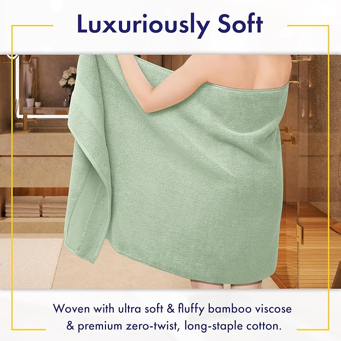 Ultra Soft & Plush Viscose from Bamboo Bath Towels - Image 2