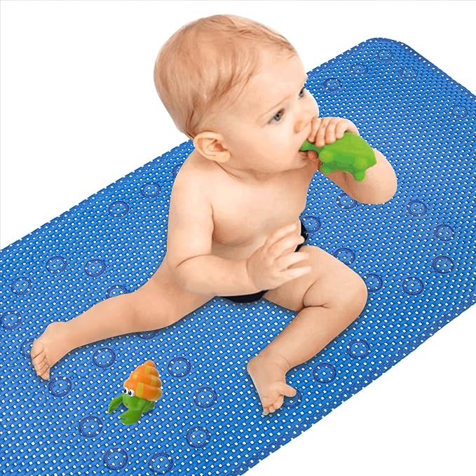 Bathtub Mat Non Slip Ivory 36” X 17” Shower Mat Soft Foam Bath Mats - Image 9