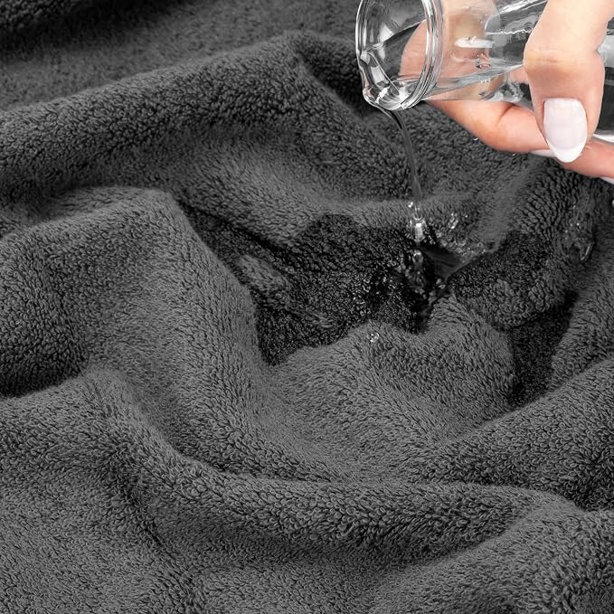American Soft Linen Salem Washcloth Sets, 4 Piece Luxury 600 GSM 100% Cotton - Image 6
