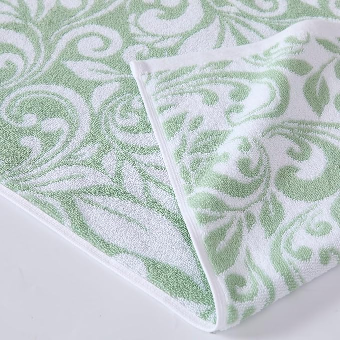 Modern Threads Trefoil Filigree 6-Piece 100% Cotton Towel Set – Reversible Yarn - Image 2