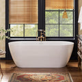 67" Acrylic Freestanding Bathtub, Deep Soaking Tub by AHNDL
