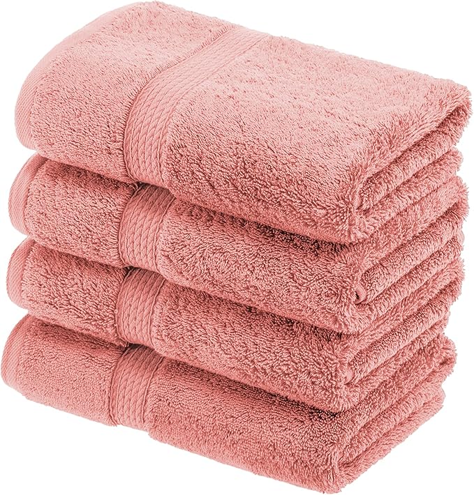 BLUENILEMILLS BNM Egyptian Cotton 4-Piece Towel Set, Includes 4 Hand Towels - Image 2