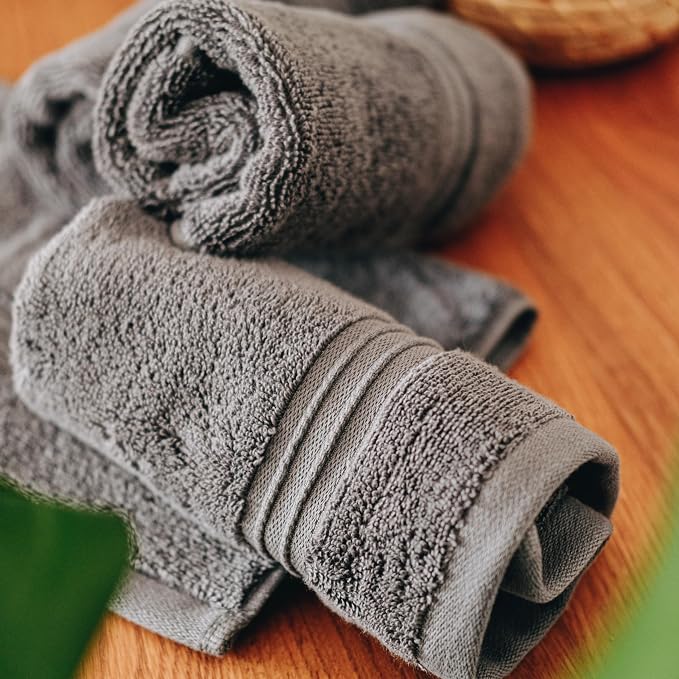 Milara Turkish Super-Plush Wash Cloths Set 4-Piece | Premium 100% Cotton - Image 4