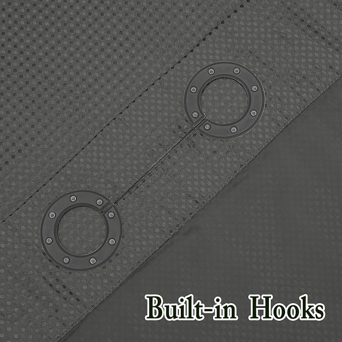 Gibelle No Hook Waffle Weave Shower Curtain - Image 6