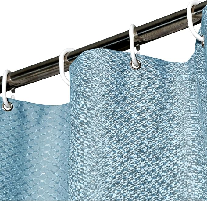 AooHome Extra Long Waffle Weave Shower Curtain, Fabric Bath Curtain - Image 5