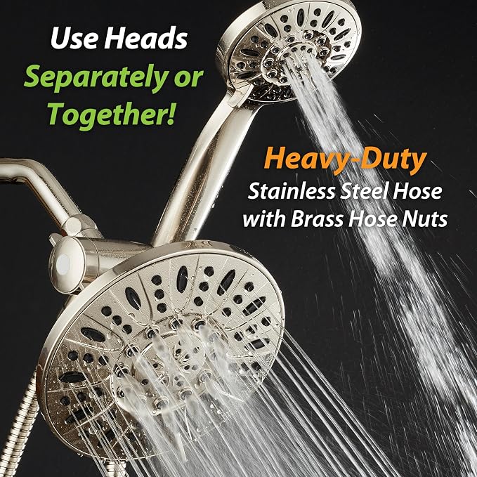 AquaDance 7" Premium High Pressure 3-Way Rainfall Combo - Image 5
