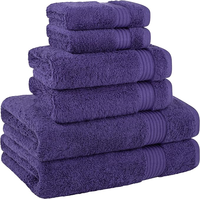 Cotton Paradise 6 Piece Towel Set, 100% Cotton Soft Absorbent Turkish Towels - Image 6