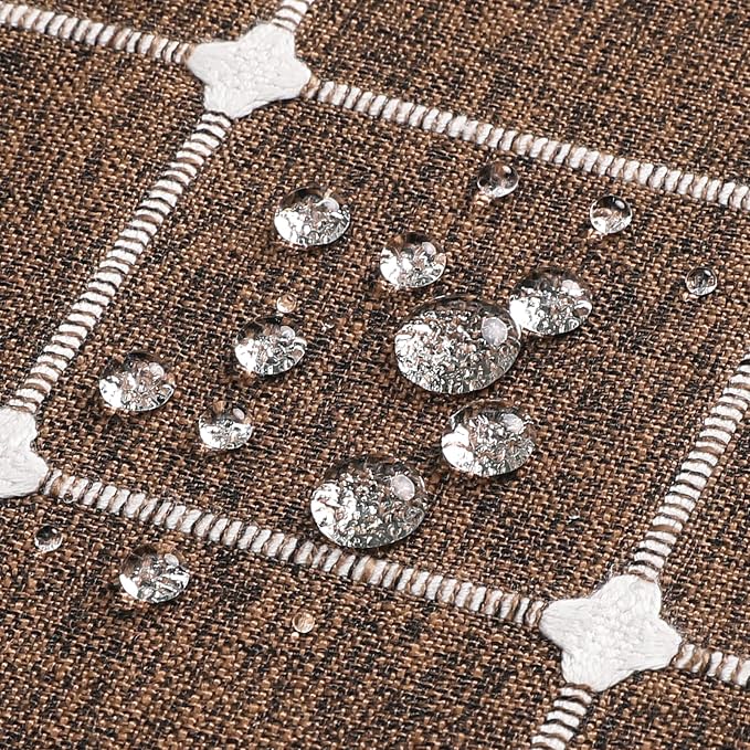 MitoVilla Brown Boho Shower Curtains - Image 6