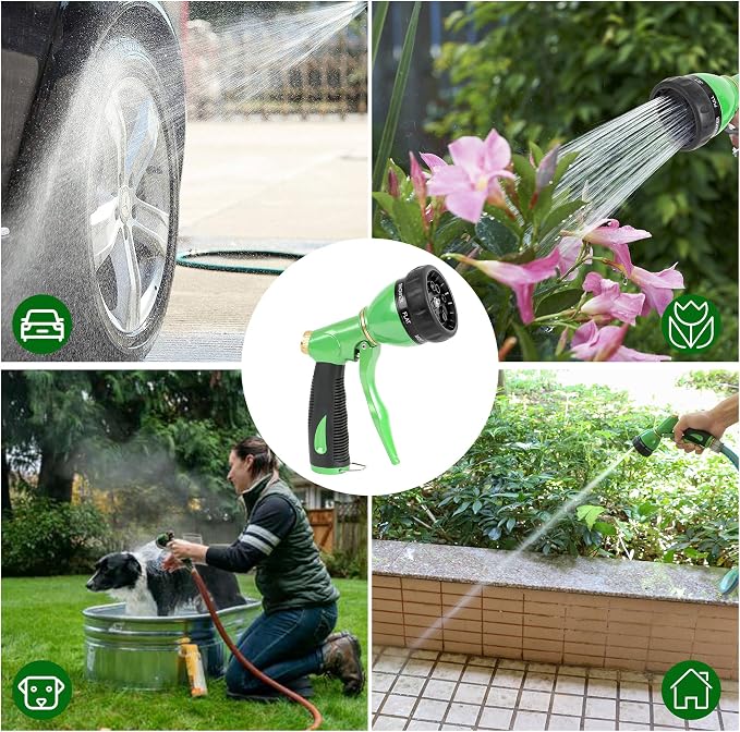 STYDDI Pro Ultra Heavy Duty Multi-Patterns Garden Hose Nozzle, All Metal Hose - Image 6