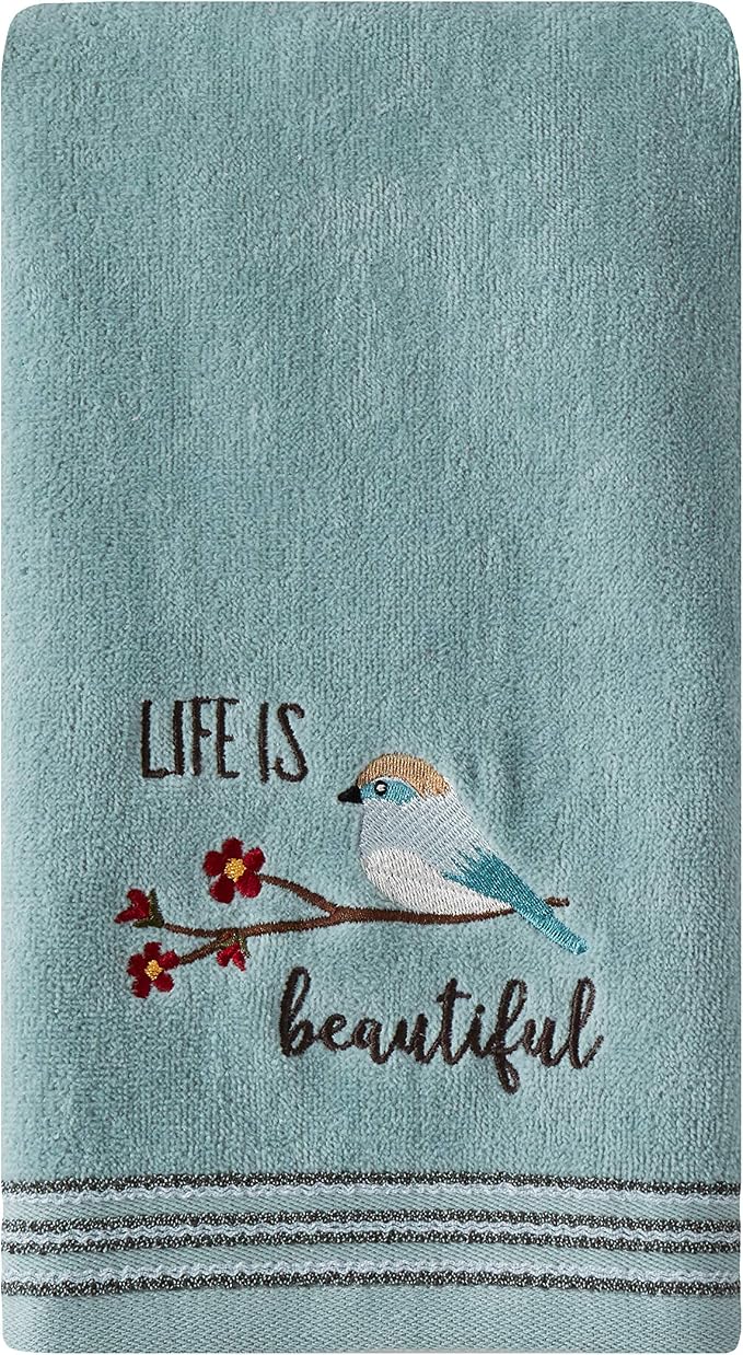 SKL Home by Saturday Knight Ltd. Life Is Beautiful 2 Pc Hand Towel Set - Image 2